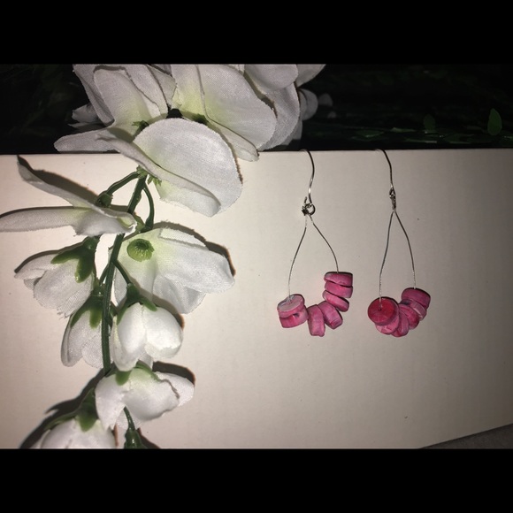 Unique Loop circle drop Earrings - Picture 2 of 3